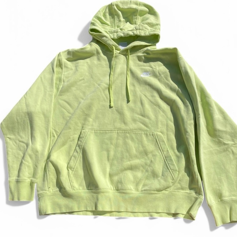 Nike Men's Lime Green Hoodie